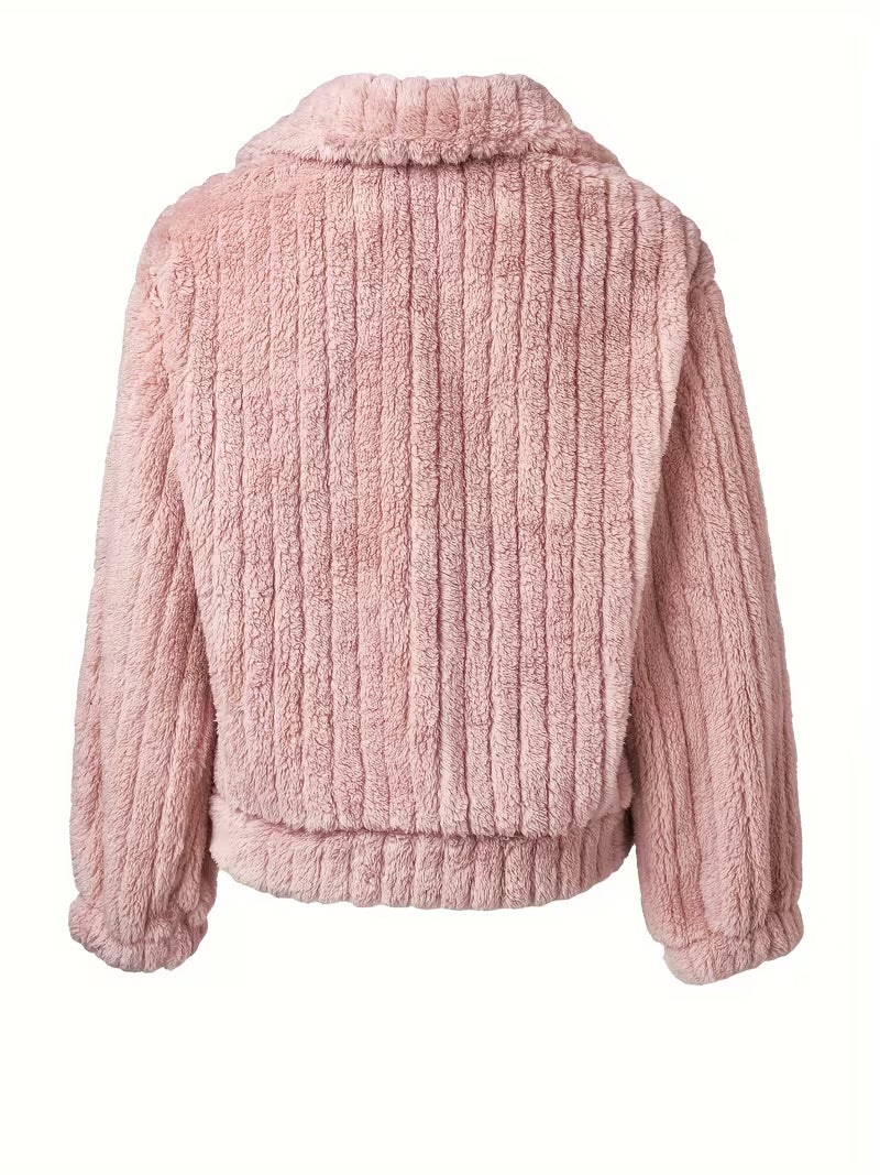 Amira - Πλεκτό Fleece Sherpa (Ribbed Fleece Sherpa)