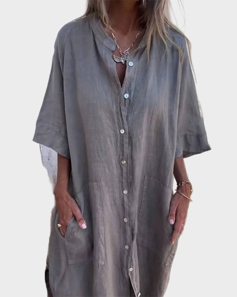Valerie™ | Boho Φόρεμα-Πουκάμισο