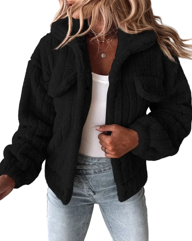 Amira - Πλεκτό Fleece Sherpa (Ribbed Fleece Sherpa)