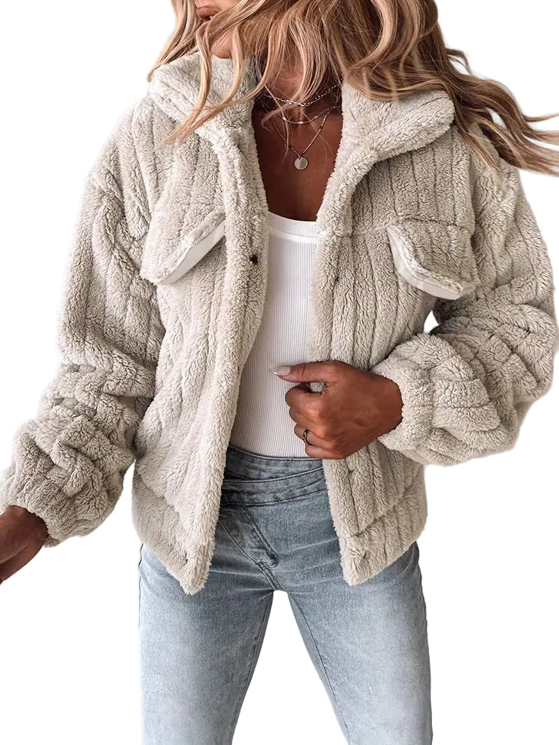 Amira - Πλεκτό Fleece Sherpa (Ribbed Fleece Sherpa)