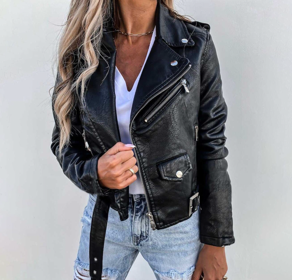 Adira Δερματίνη Moto Jacket (Faux-Leather Moto Jacket)