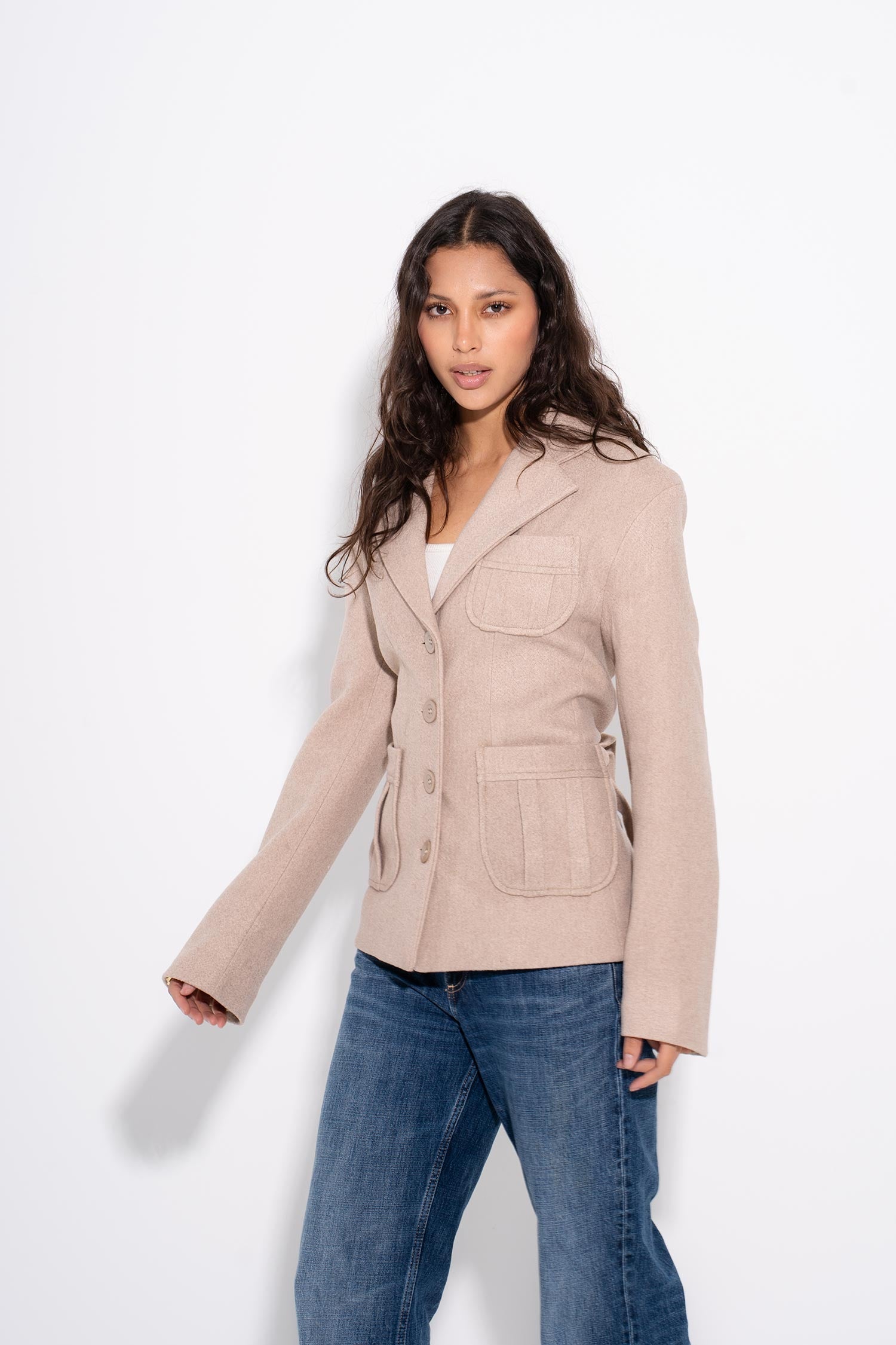 Mona - Daily Slay Σακάκι - Μπεζ (Daily Slay Blazer - Beige)