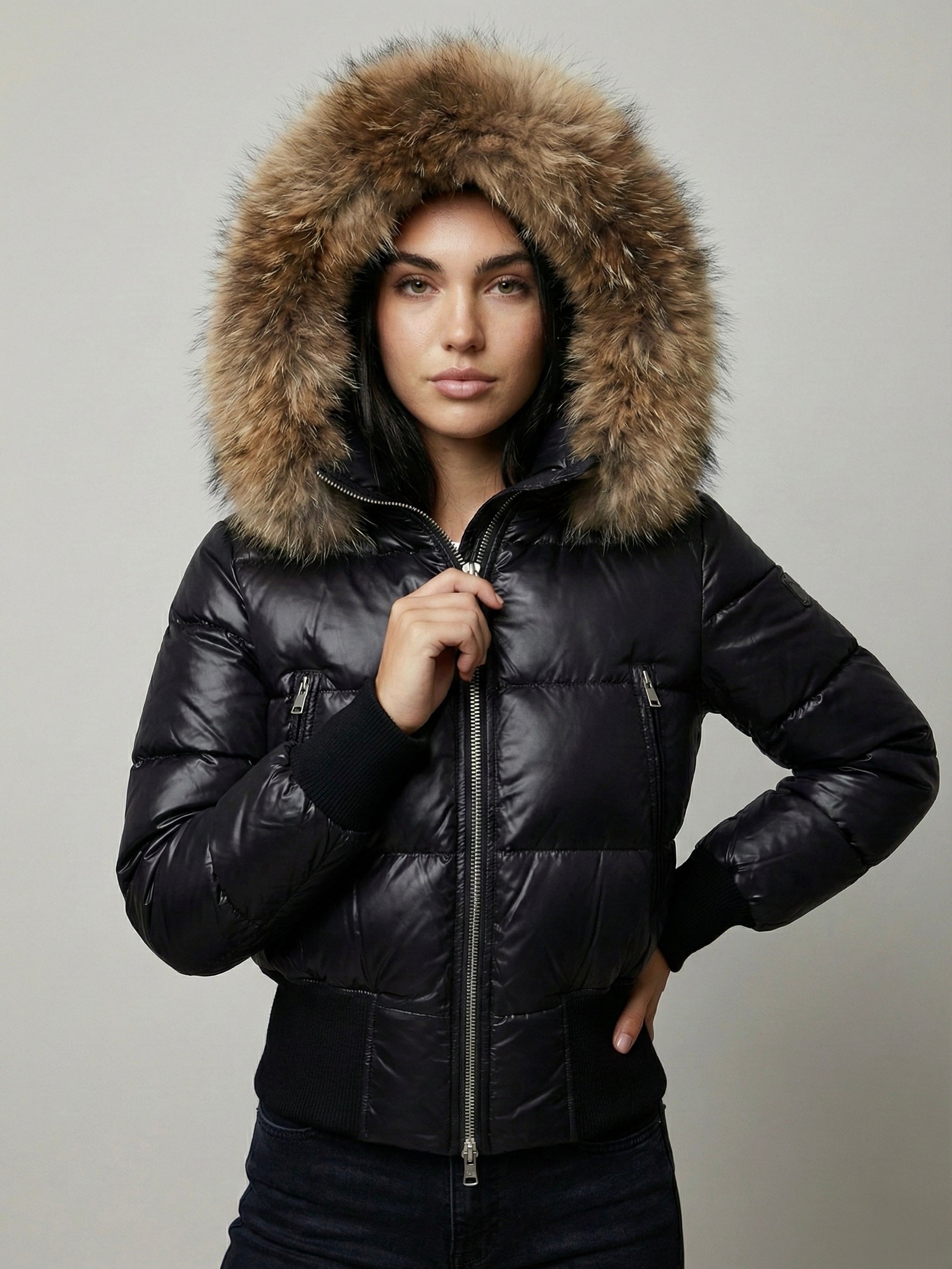 Savoy | Τζάκετ Puffer με Κουκούλα και Τεχνητή Γούνα (Faux Fur Hooded Puffer Jacket)