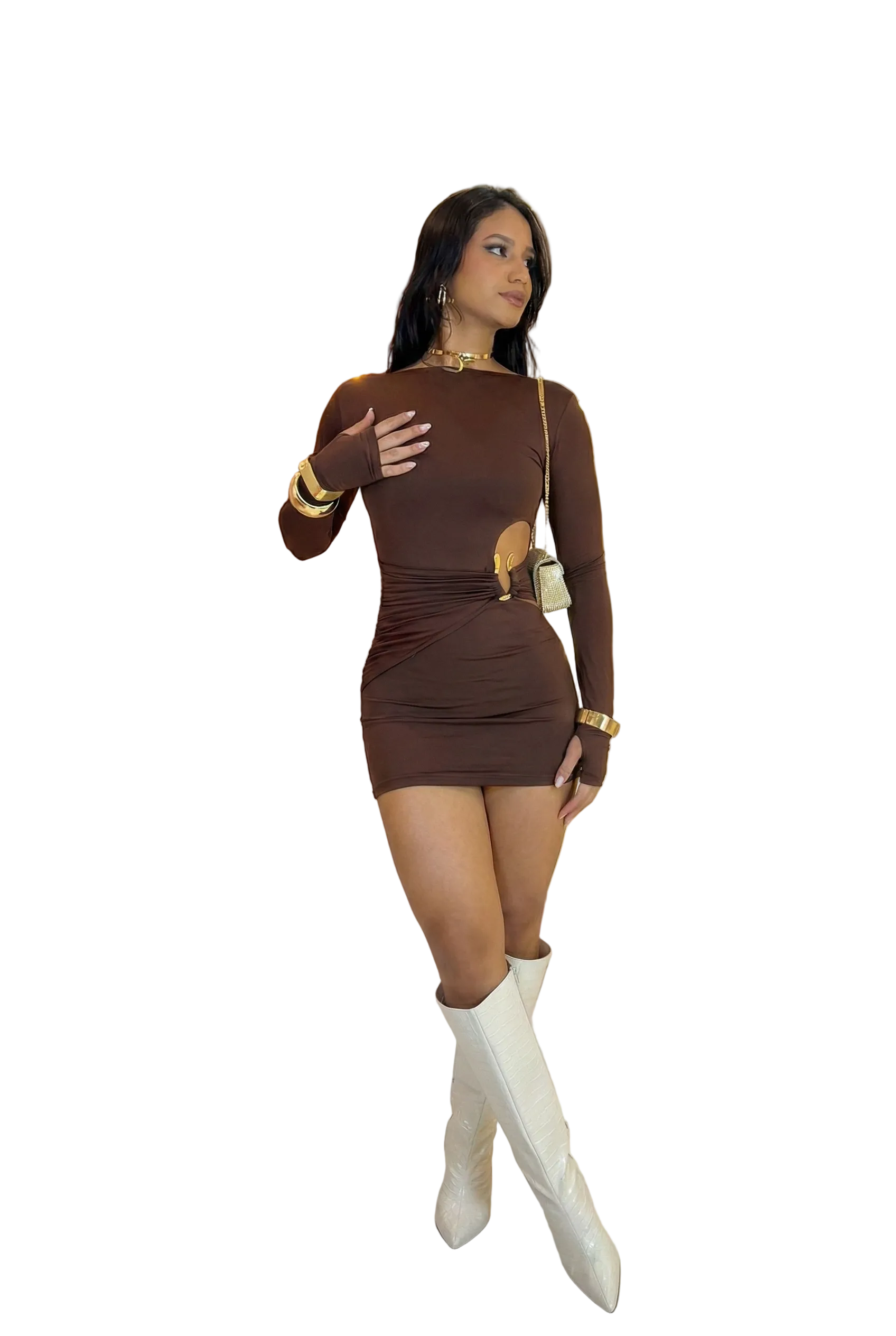 Amélie - Midi Φόρεμα με Σκίσιμο στο Πλάι (Side-Slit Midi Dress)