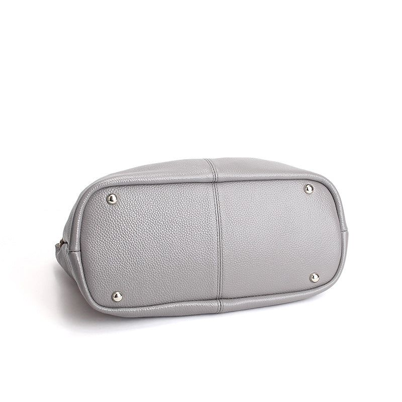 Alana | Τσάντες από Γνήσιο Δέρμα, Πρώτο Στρώμα Δέρματος Βοοειδών με Κοκκώδη Υφή Litchi, Γυναικεία Τσάντα Χειρός