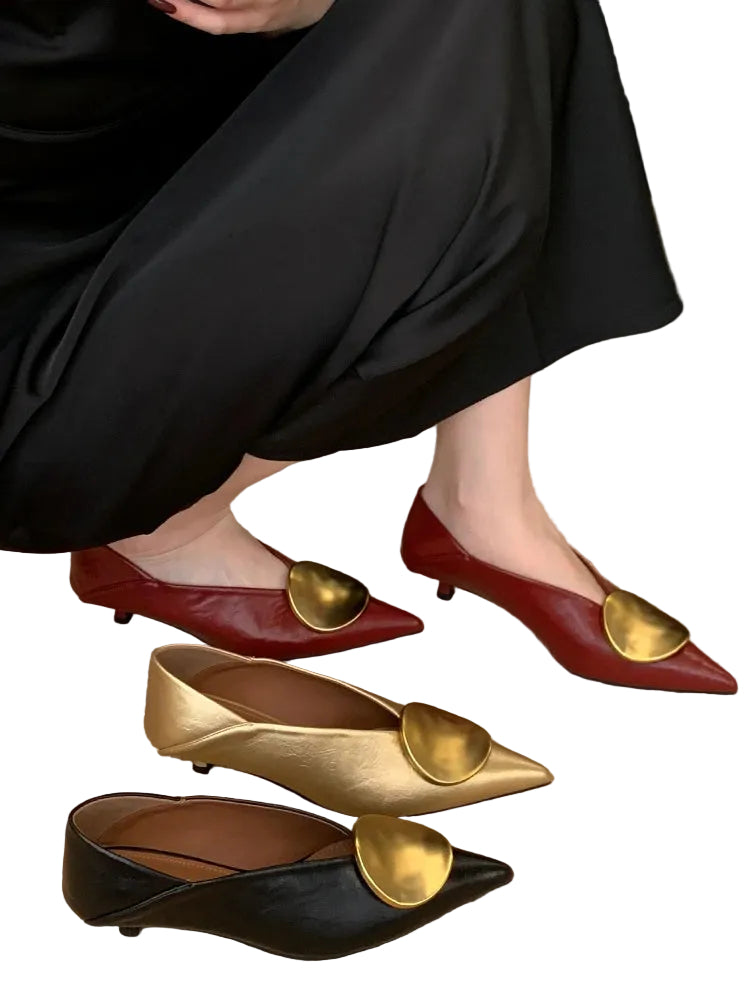Zila - Γόβες Icon Disc με Μυτερή Μύτη (Icon Disc Point Pumps)