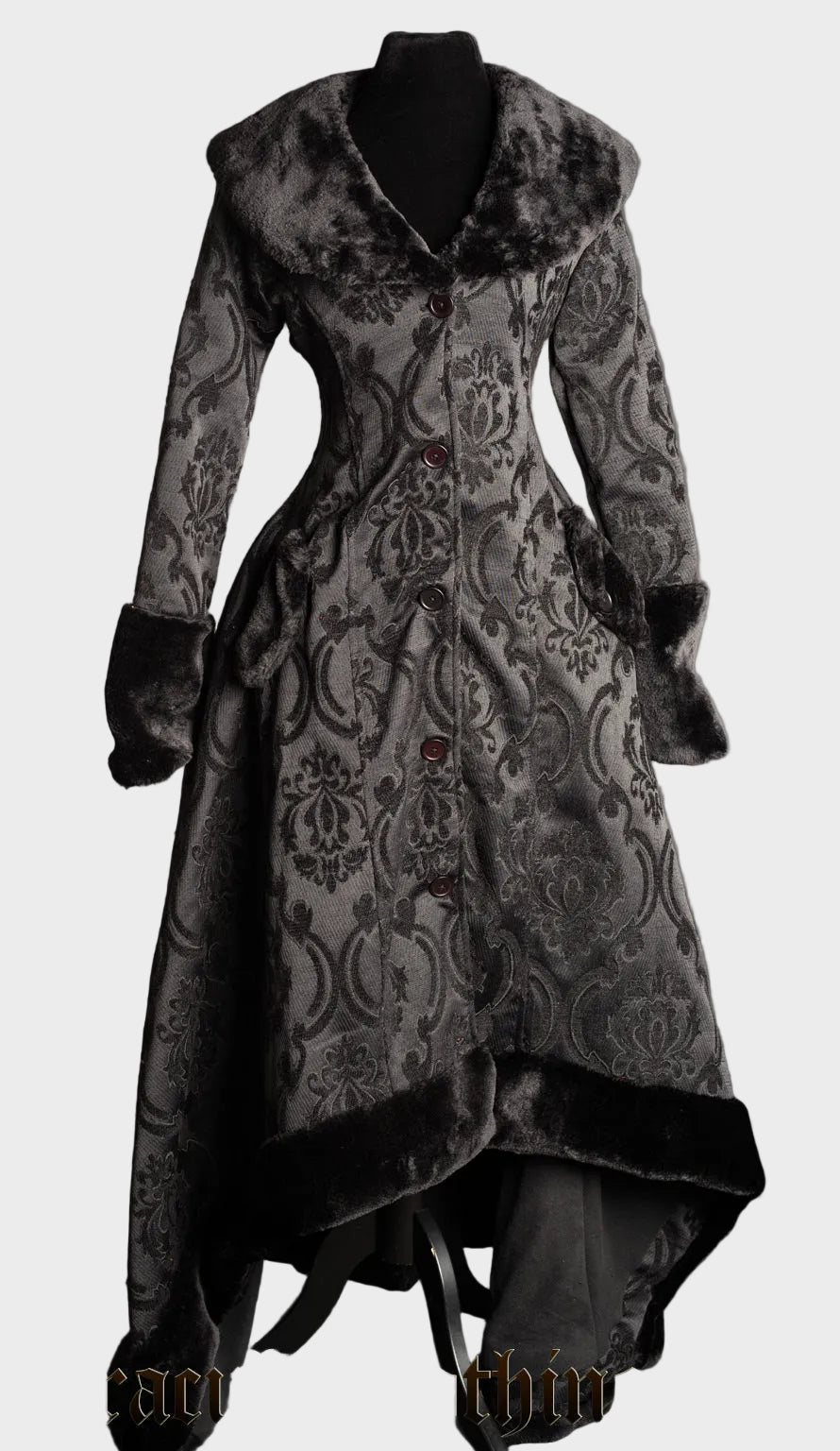 Sora | Μαύρο Χειμερινό Παλτό με Τσέπες (Black Pocket Winter Coat)
