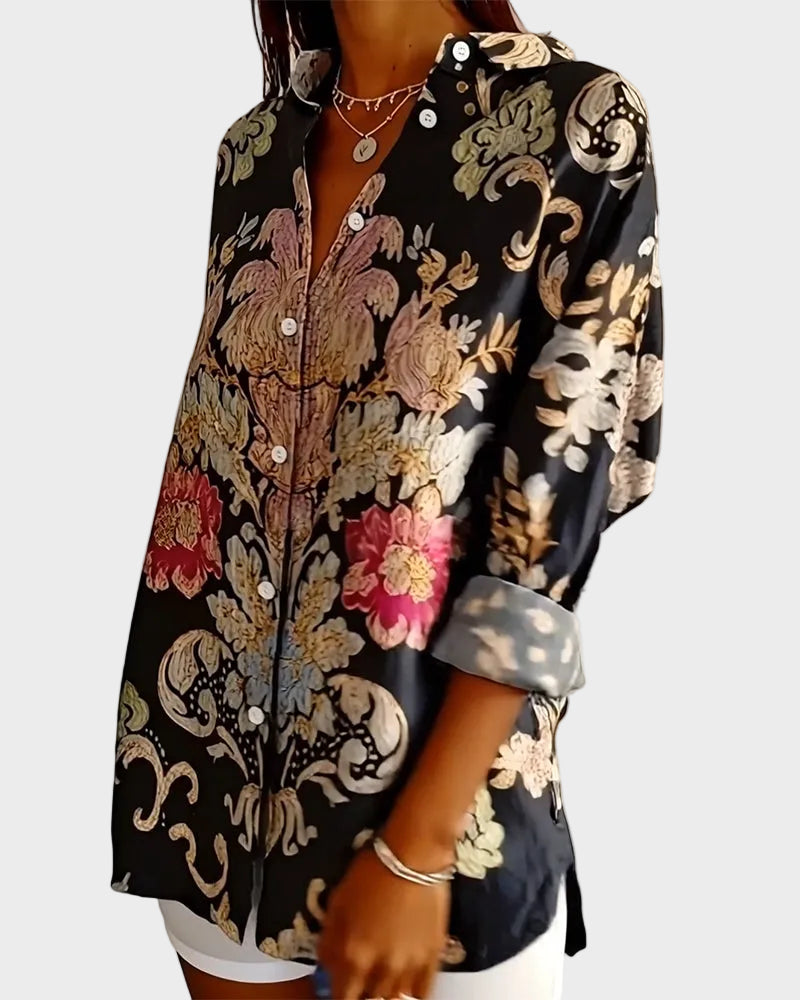 Zennie | Εμπριμέ Πουκάμισο με Γιακά και Κουμπιά (Printed Collar Shirt Button-Up)