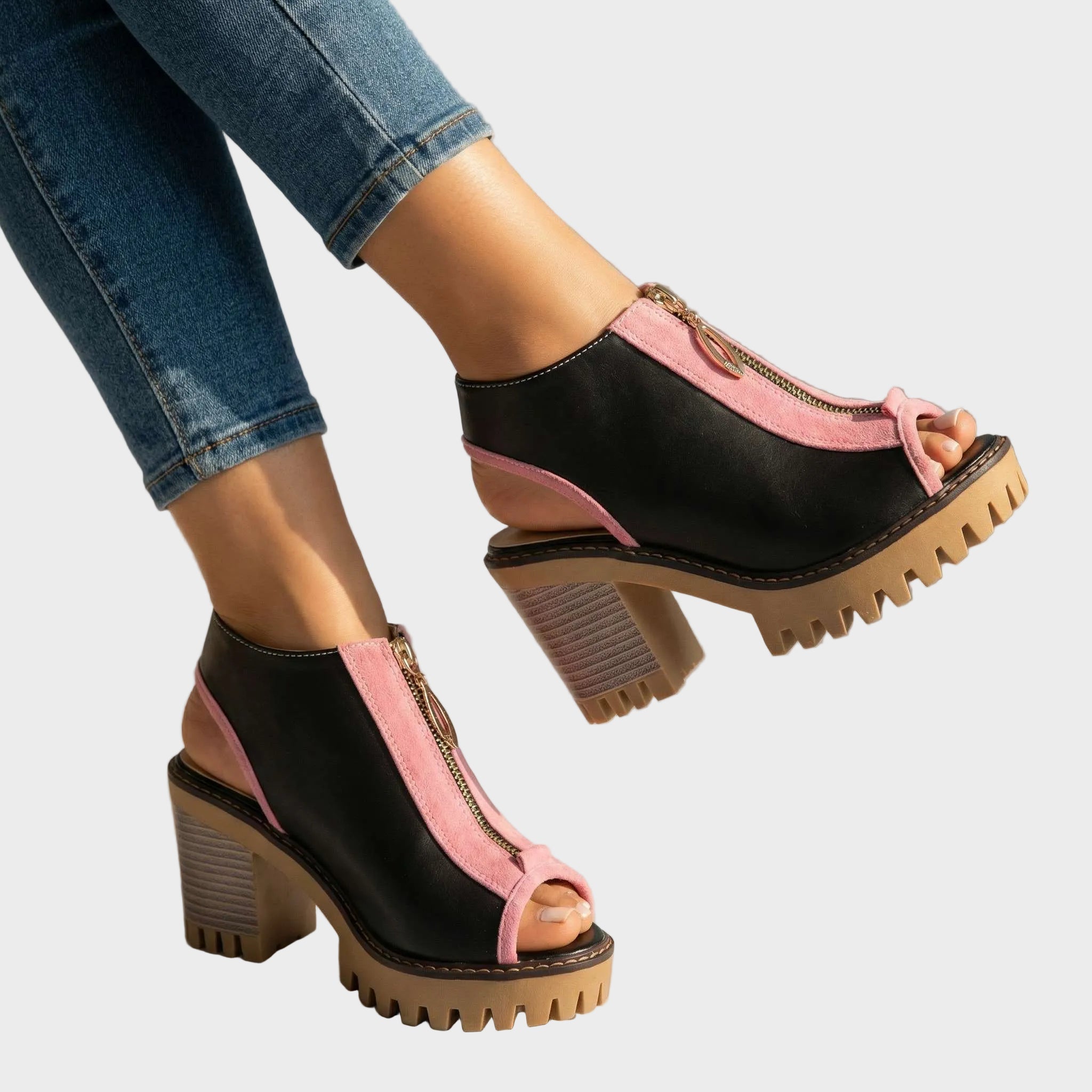 Larissa Ψηλοτάκουνα με Φερμουάρ (Zipper Heels)