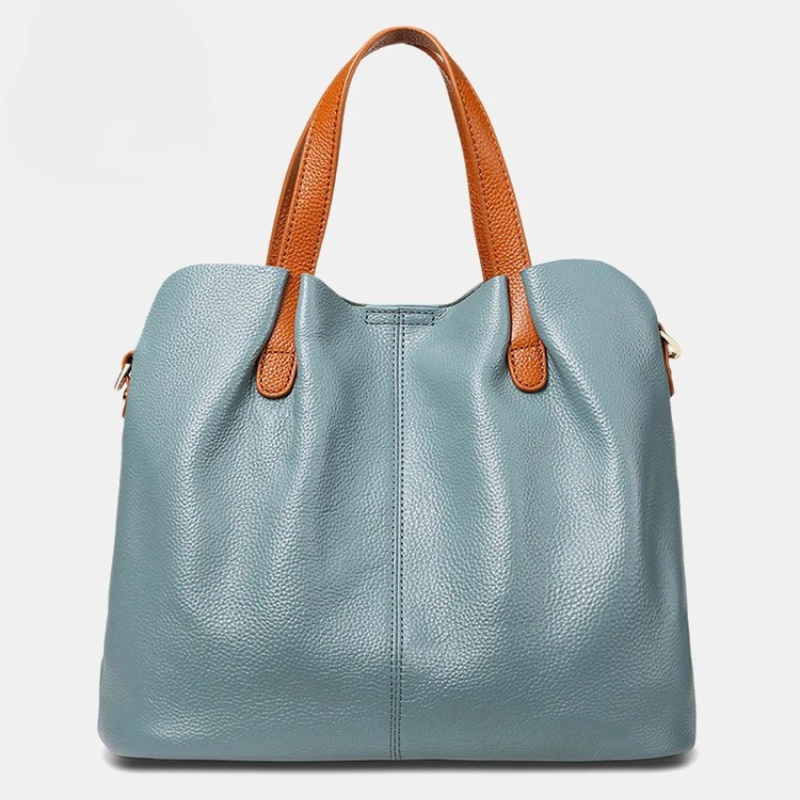 Alana | Τσάντες από Γνήσιο Δέρμα, Πρώτο Στρώμα Δέρματος Βοοειδών με Κοκκώδη Υφή Litchi, Γυναικεία Τσάντα Χειρός