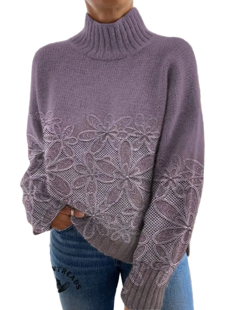 Ananya - Vintage Floral Art Print Casual Φούτερ (Vintage Floral Art Print Casual Sweatshirt)