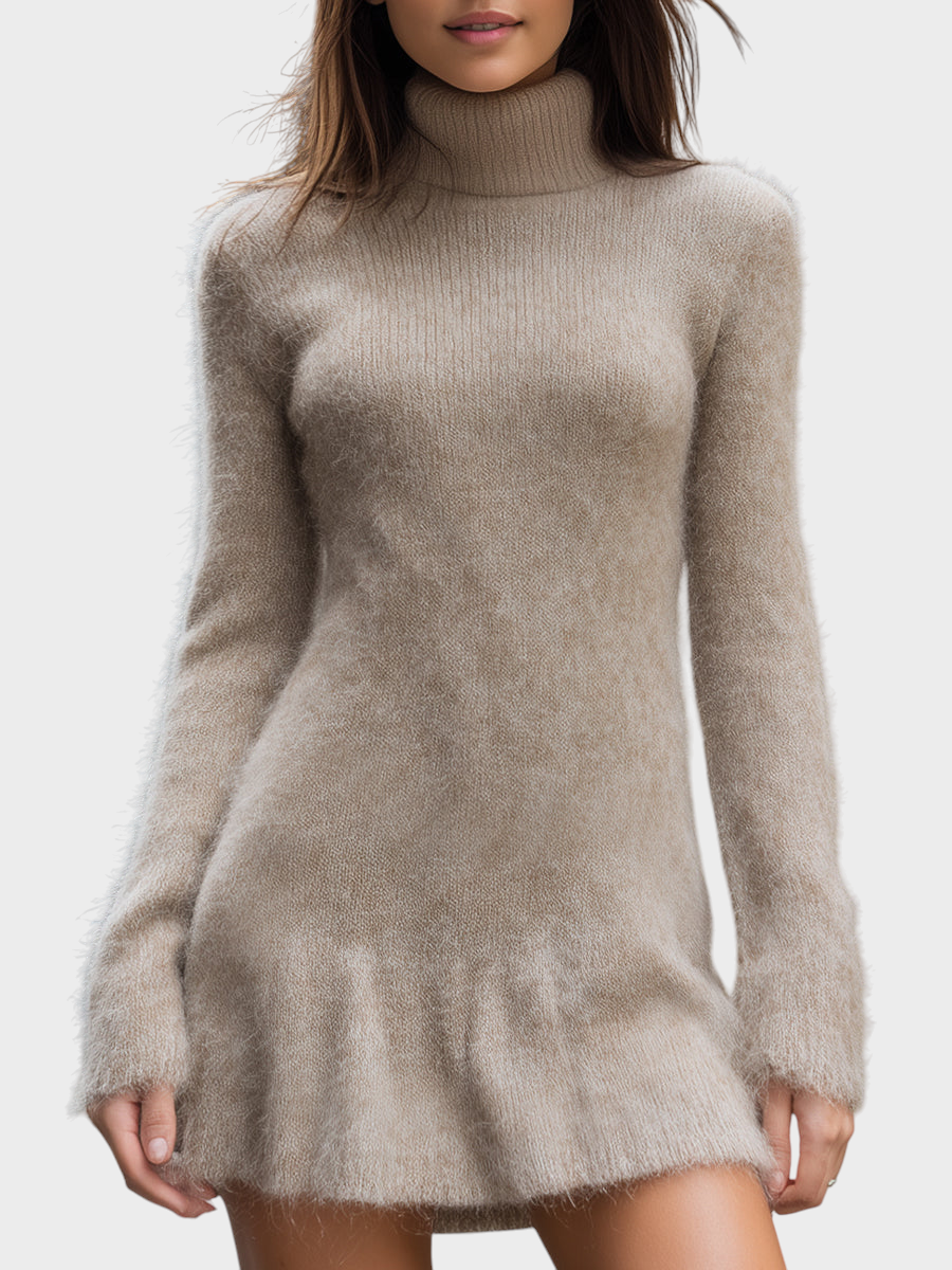 Adeline | Φανταστικό Πλεκτό Μίνι Φόρεμα με Ζιβάγκο