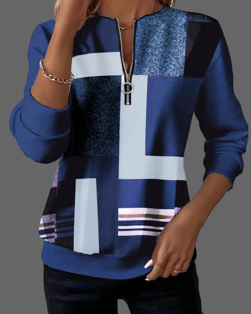 Laila | Φούτερ με μισό φερμουάρ (half-zip)