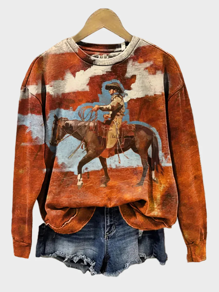 Quincy | Vintage Art Print Sweatshirt