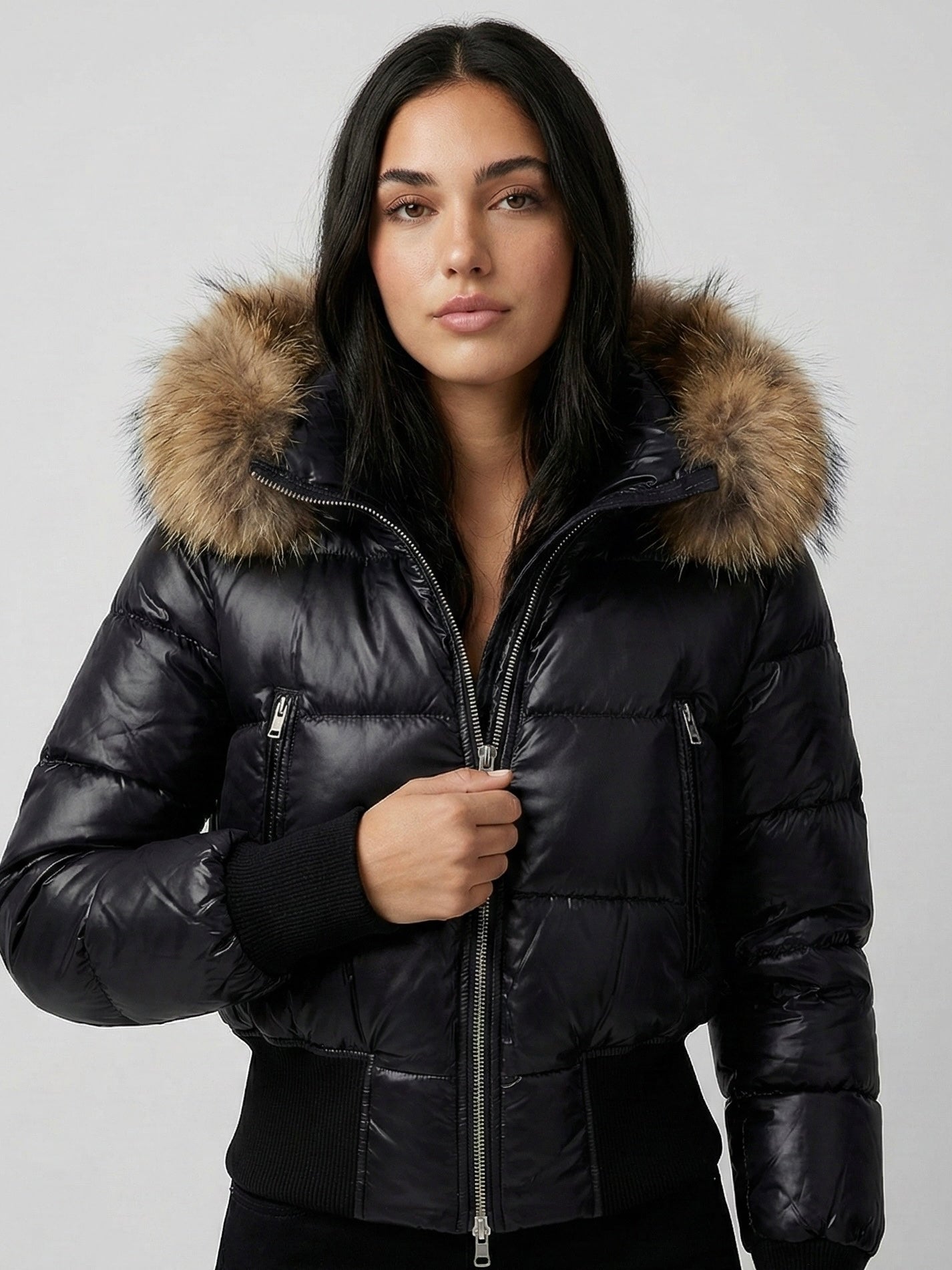 Savoy | Τζάκετ Puffer με Κουκούλα και Τεχνητή Γούνα (Faux Fur Hooded Puffer Jacket)