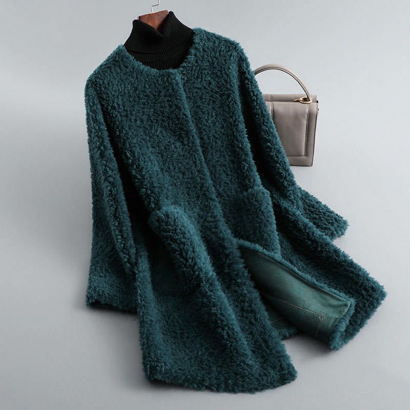 Shearling παλτό με επένδυση από μαλλί