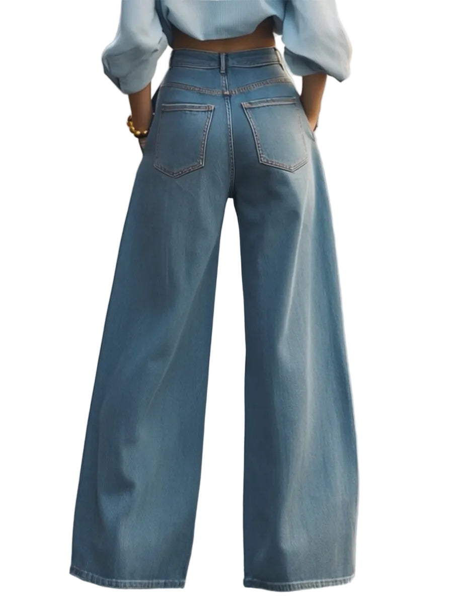 Rebecca - Vintage Φαρδύ Τζιν Παντελόνι (Vintage Wide-Leg Denim Trousers)
