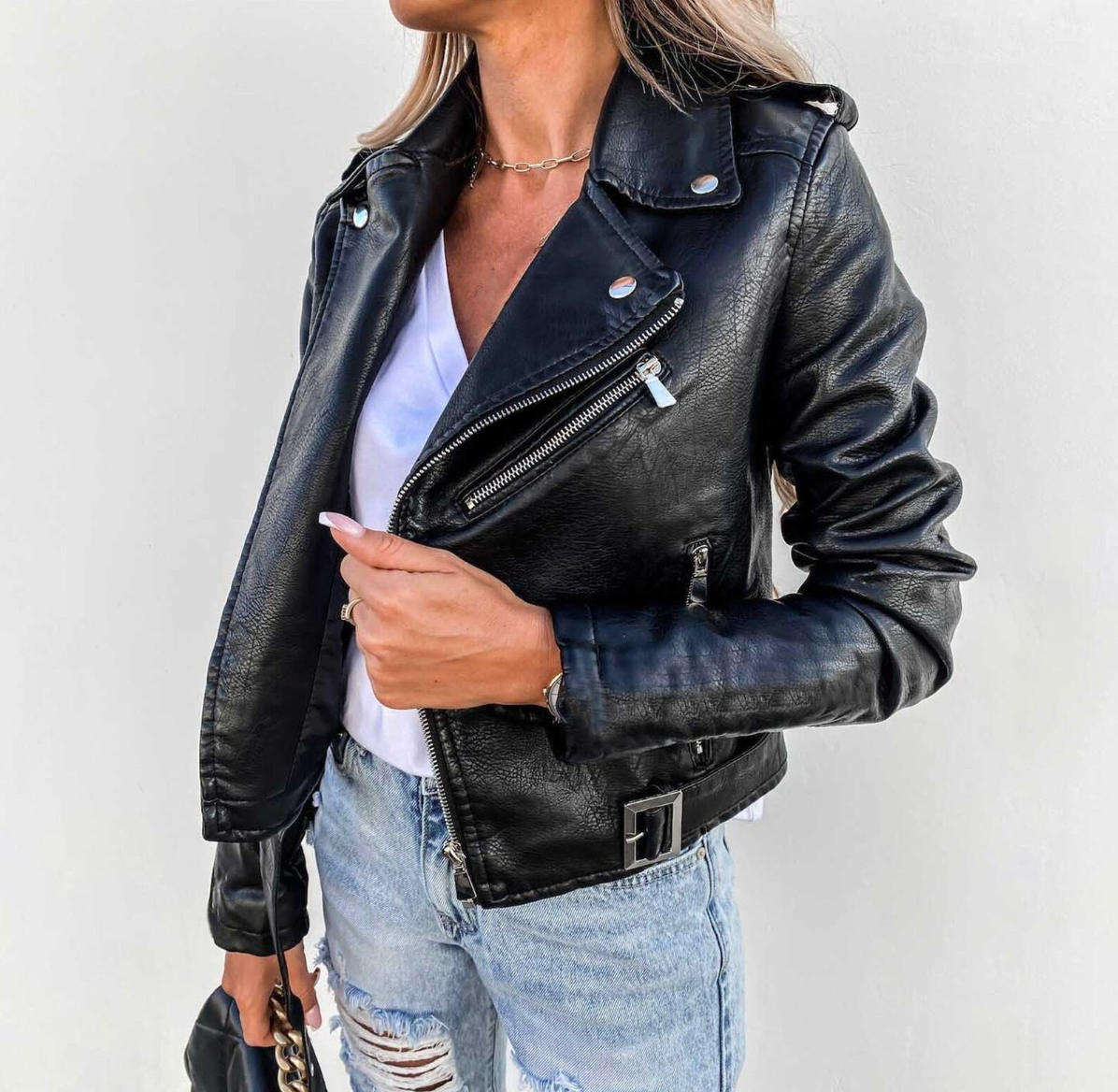 Adira Δερματίνη Moto Jacket (Faux-Leather Moto Jacket)