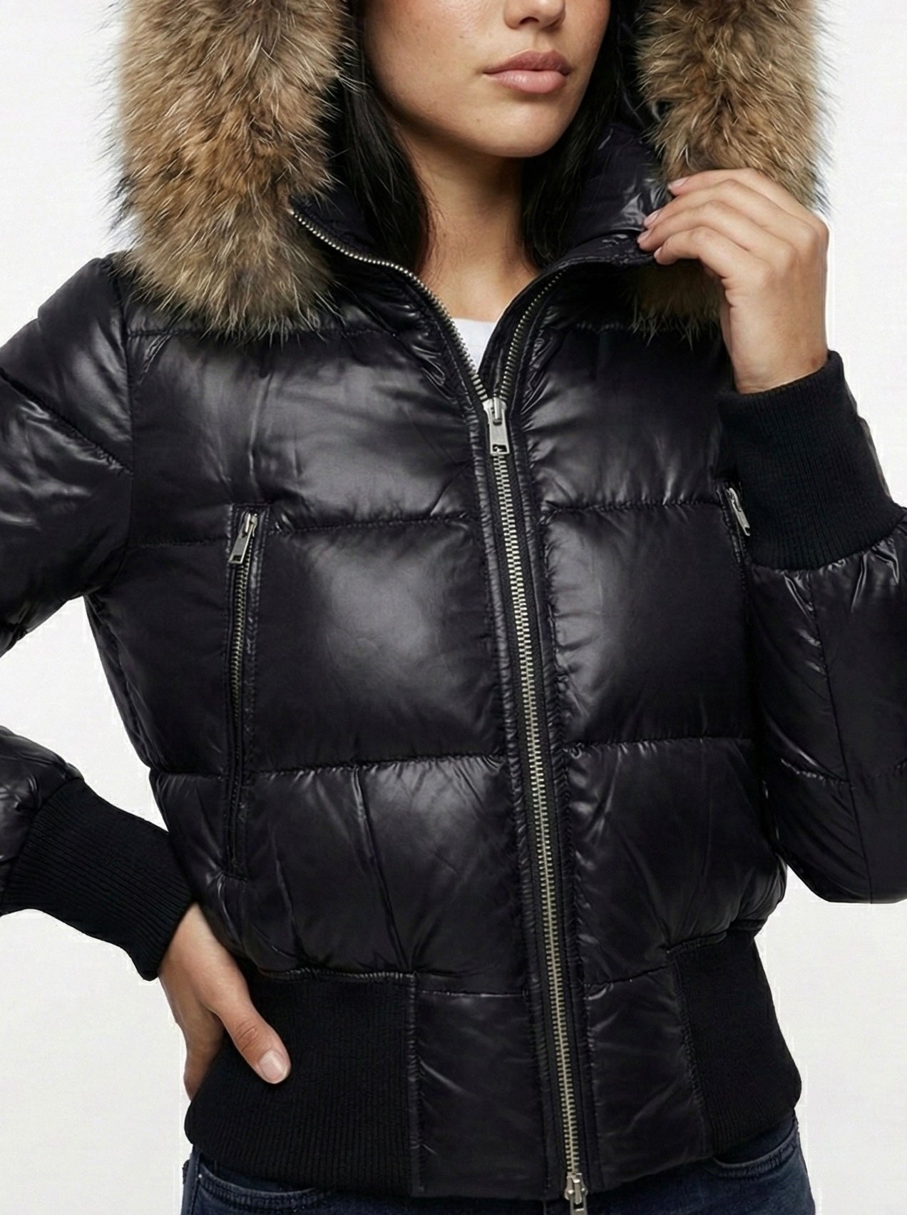 Savoy | Τζάκετ Puffer με Κουκούλα και Τεχνητή Γούνα (Faux Fur Hooded Puffer Jacket)