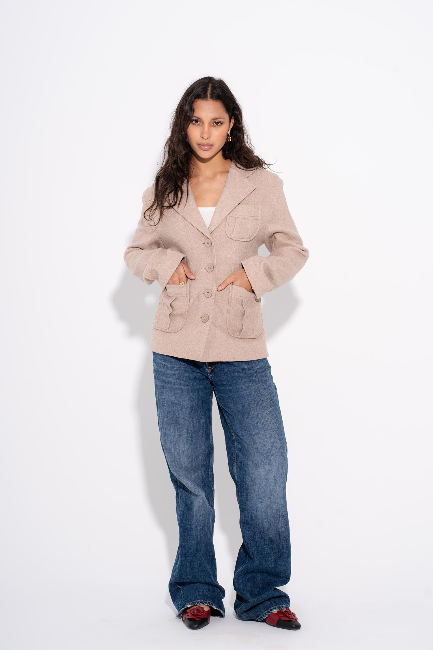 Mona - Daily Slay Σακάκι - Μπεζ (Daily Slay Blazer - Beige)