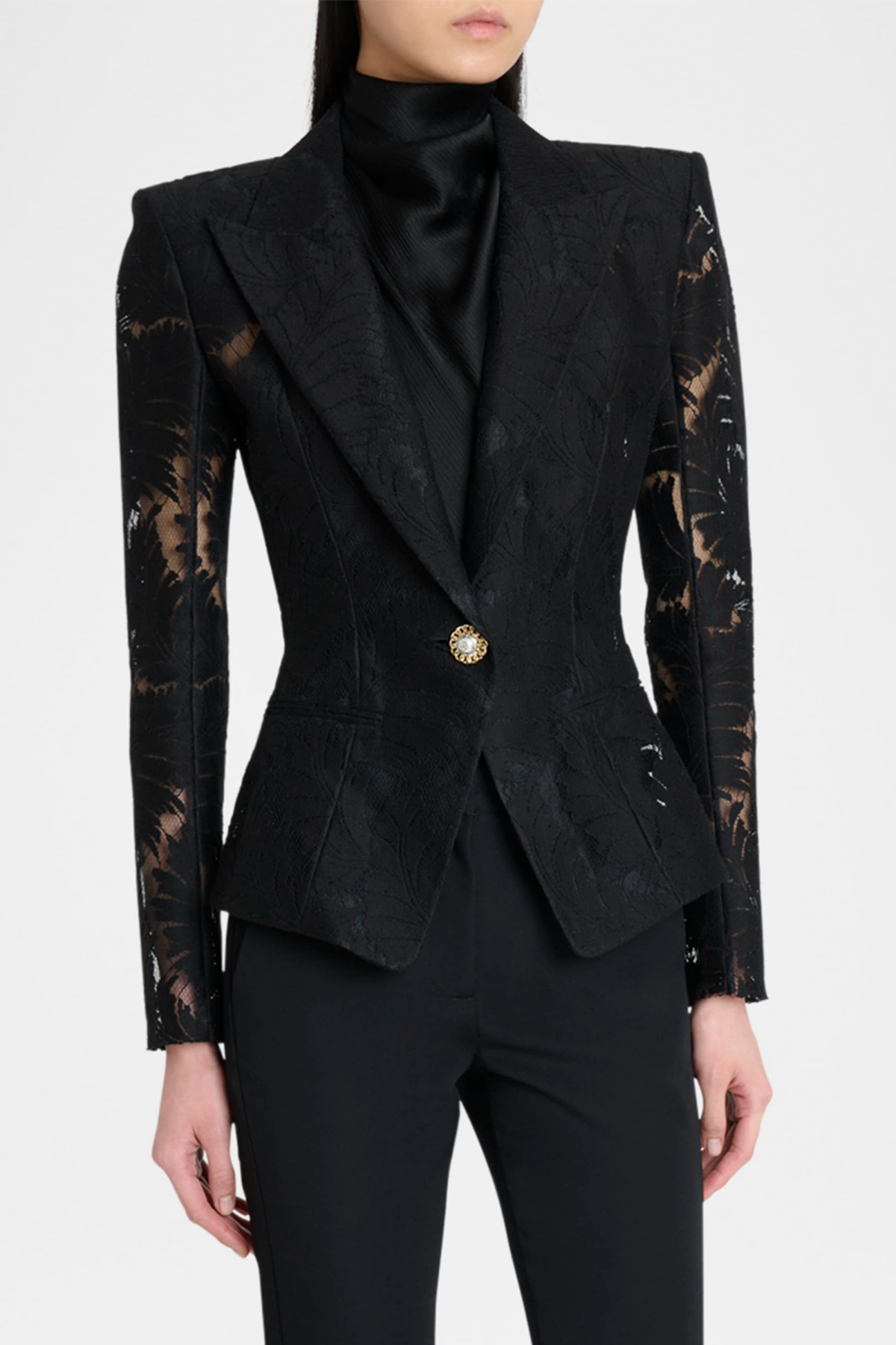 Kinan - Μονόπετο Σακάκι Blazer από Δαντέλα (Single Breasted Lace Blazer)