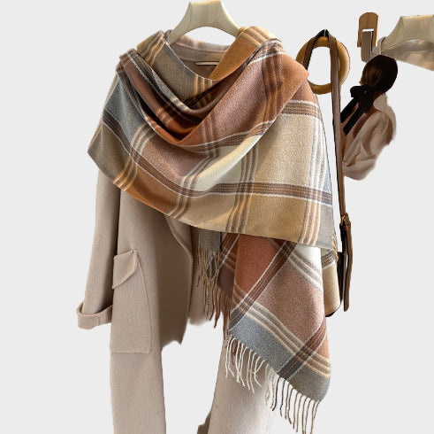Aveline | Πολυτελές Καρό Σκ scarf