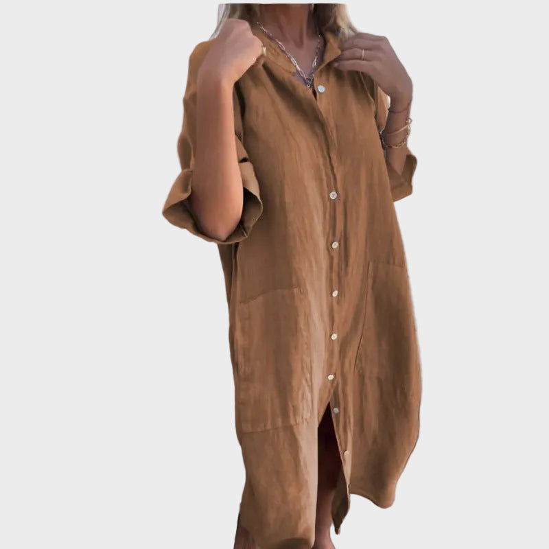 Valerie™ | Boho Φόρεμα-Πουκάμισο