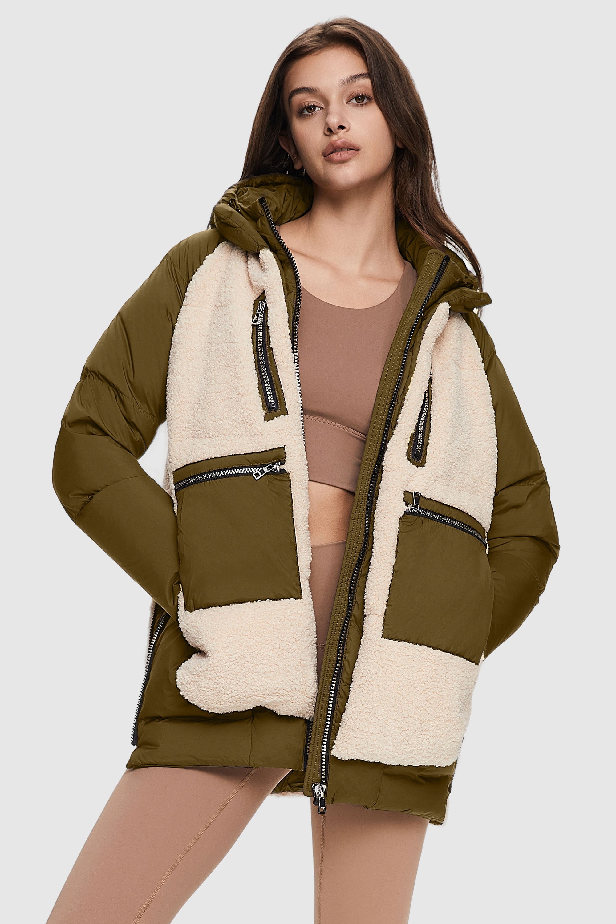 Irene - Φλις πουπουλένιο μπουφάν (Fleece Down Puffer)