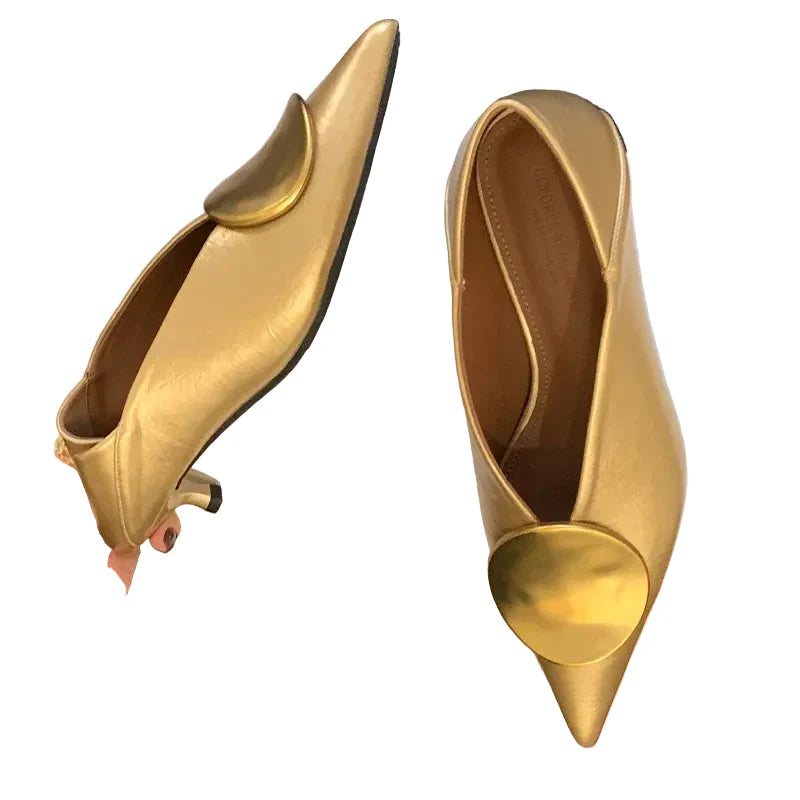 Zila - Γόβες Icon Disc με Μυτερή Μύτη (Icon Disc Point Pumps)