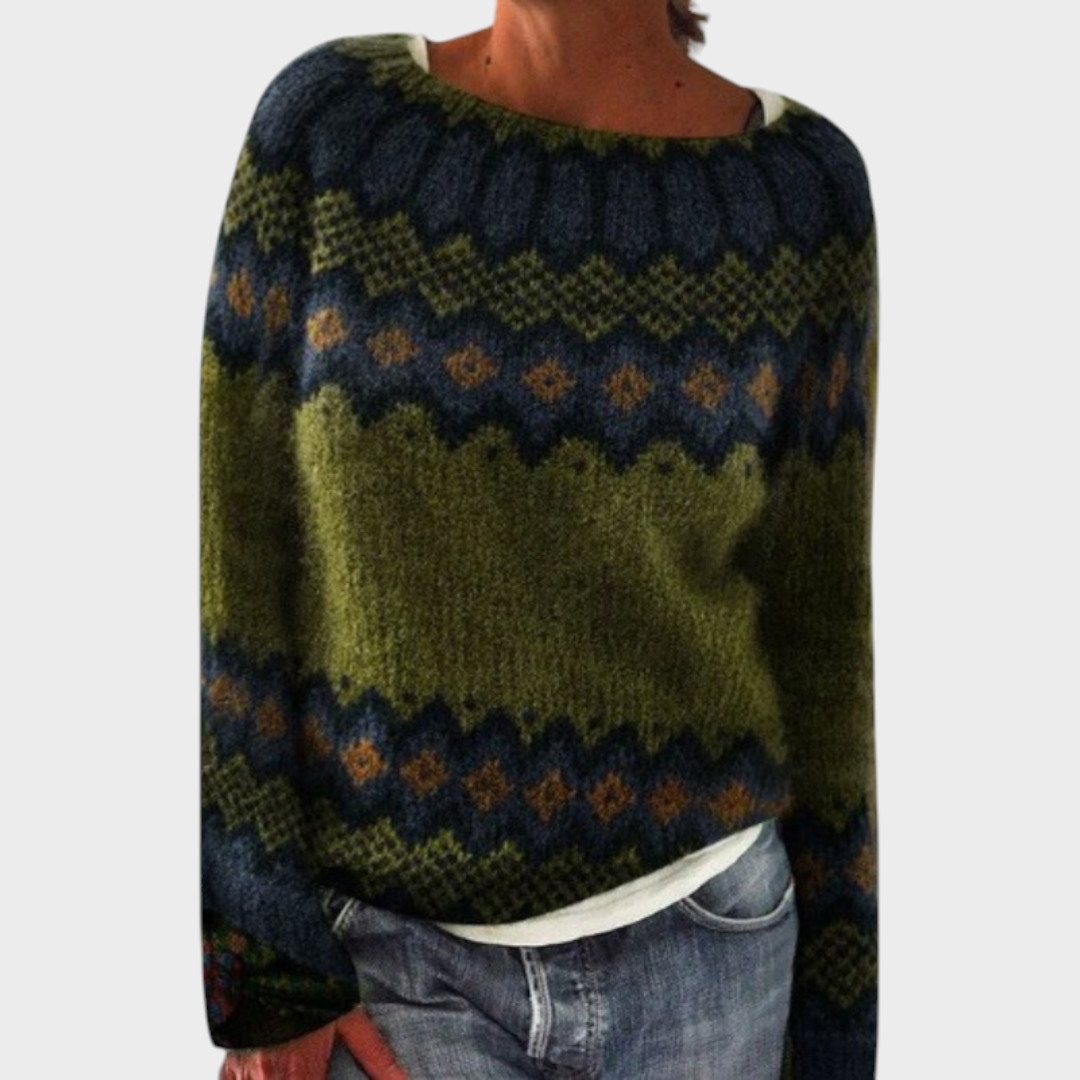 Rhianna | Άνετο Ρετρό Πουλόβερ