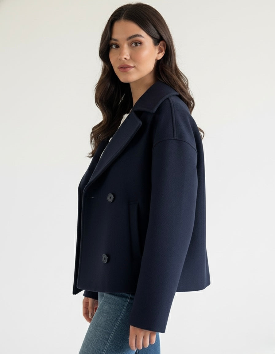 Maya | Σύμμεικτη Σταυρωτή Καμπαρντίνα (Blend Double-Breasted Trench Coat)