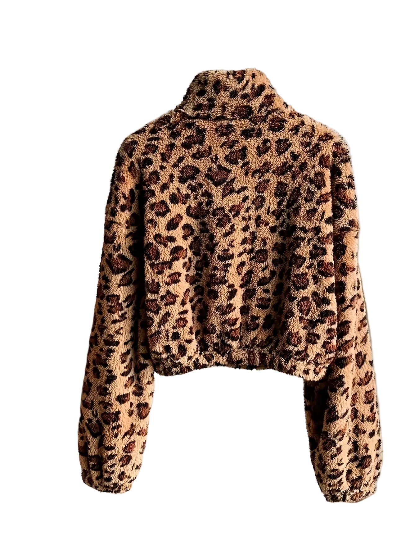 Zaria | Φούτερ Fleece με Φερμουάρ και Λεοπάρ Σχέδιο (Leopard Print Zip Fleece Sweatshirt)