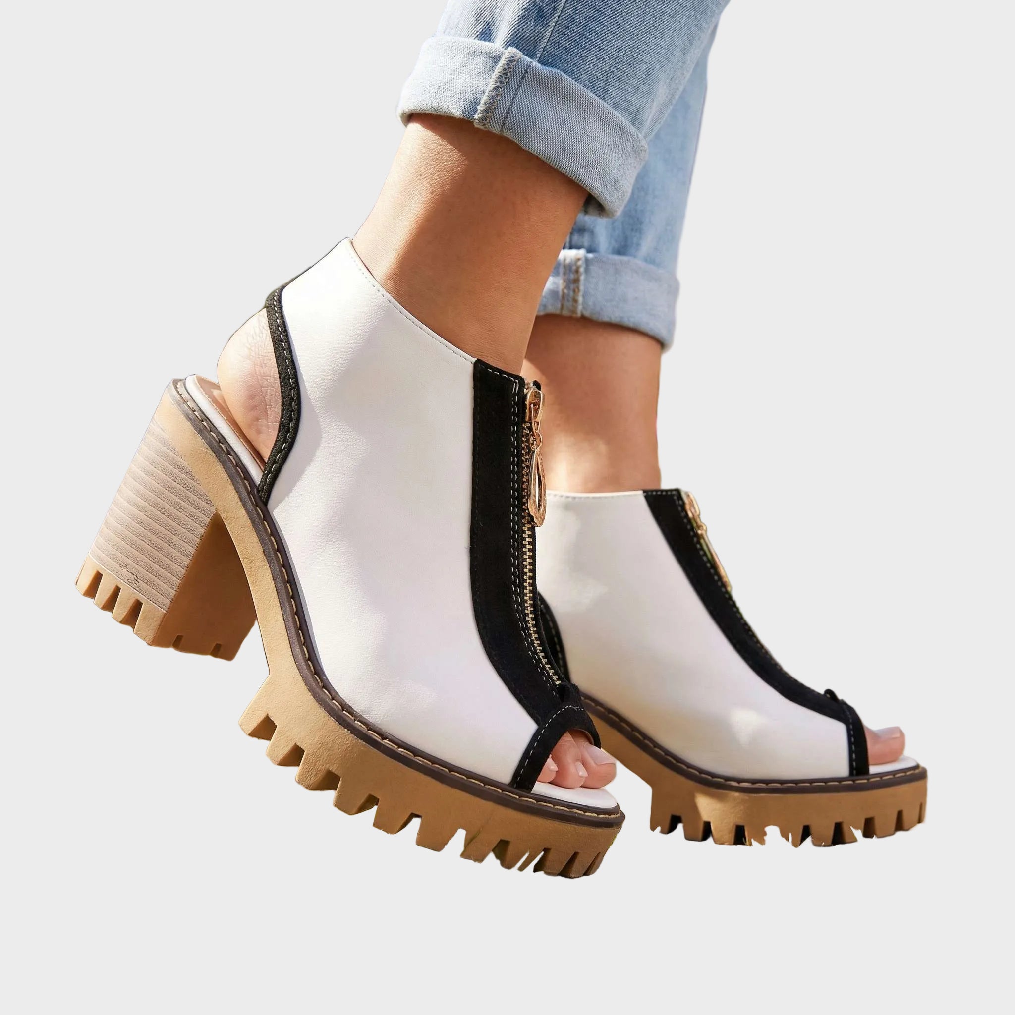 Larissa Ψηλοτάκουνα με Φερμουάρ (Zipper Heels)