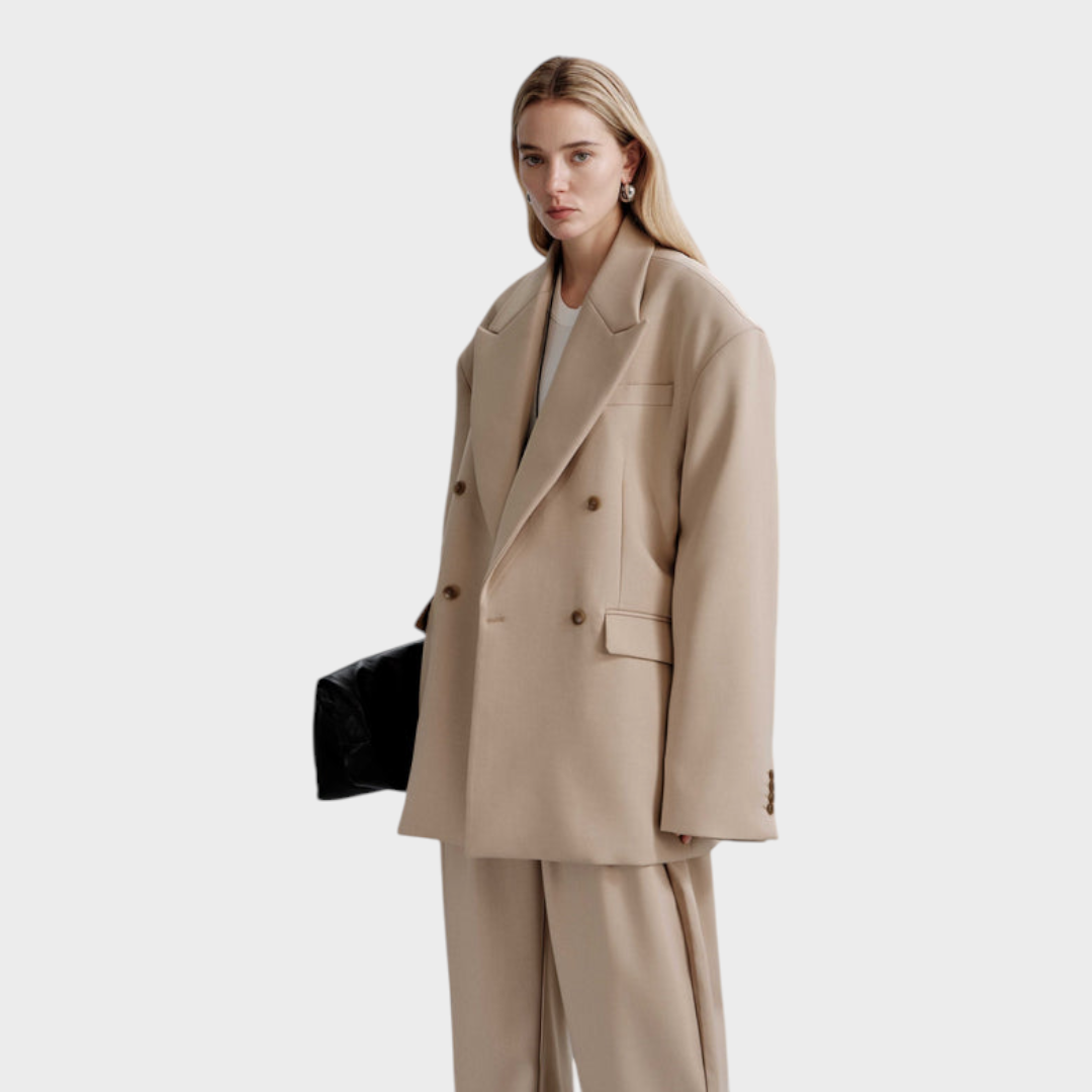 Belen | Oversized Frame Blazer - Χακί