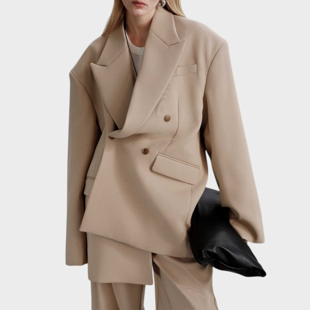 Belen | Oversized Frame Blazer - Χακί