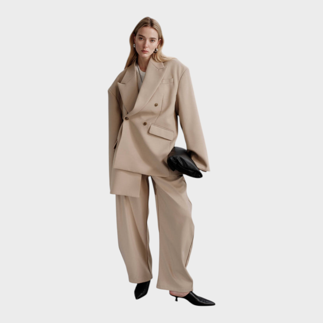 Belen | Oversized Frame Blazer - Χακί
